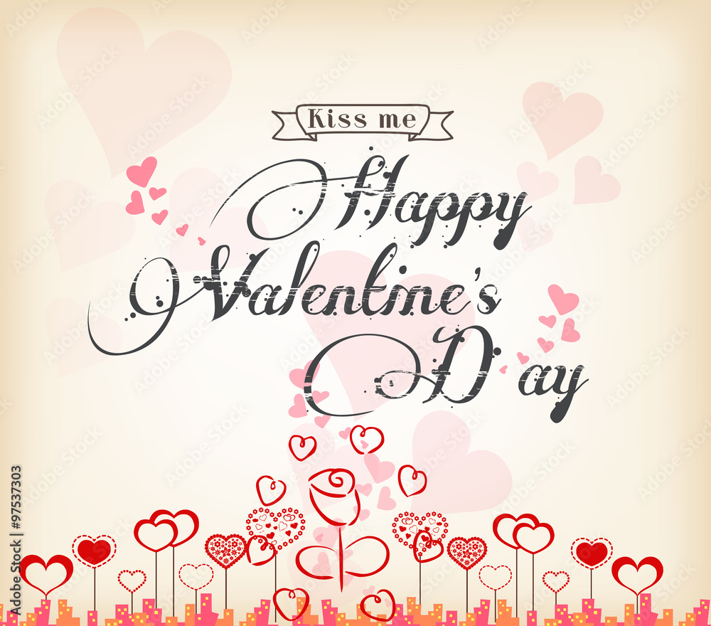 valentines day background with heart