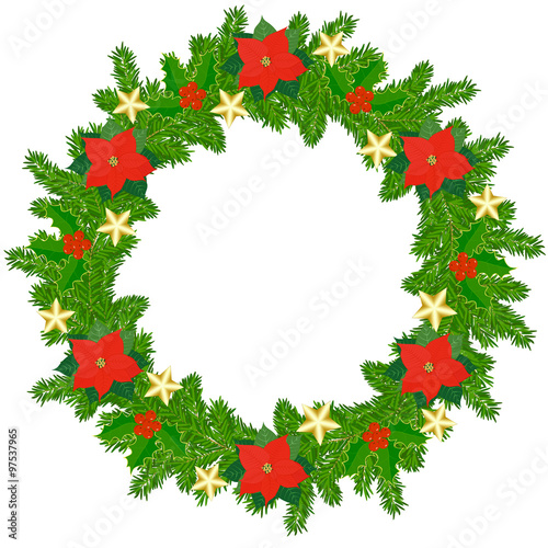 Christmas fir wreath