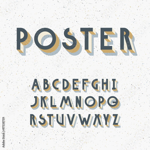 Deco poster typeface