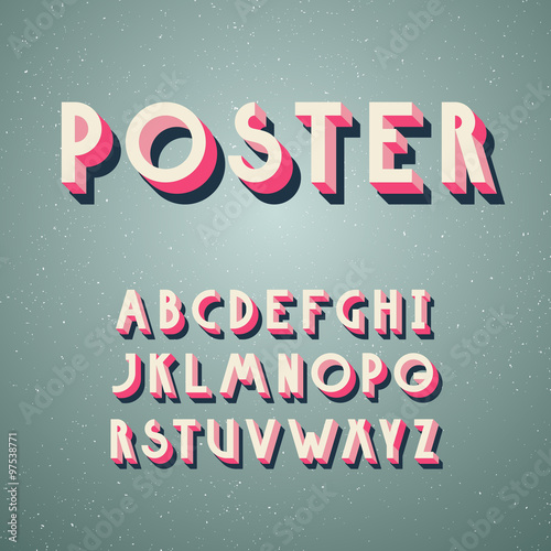 Deco poster typeface
