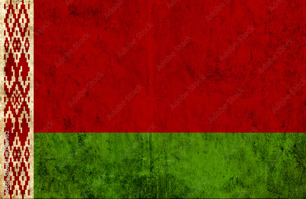 Grungy paper flag of Belarus Grungy paper flag of Belarus