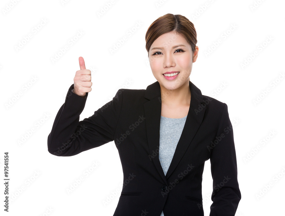 Asian Businesswoman with thumb up gesture Asian Businesswoman with thumb up gesture