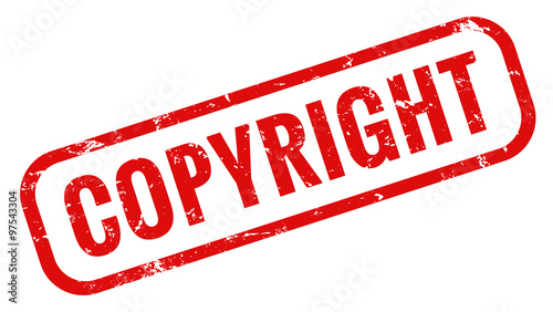 Copyright Stempel rot