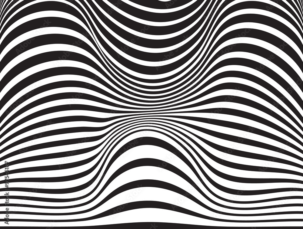 optical art opart striped wavy background