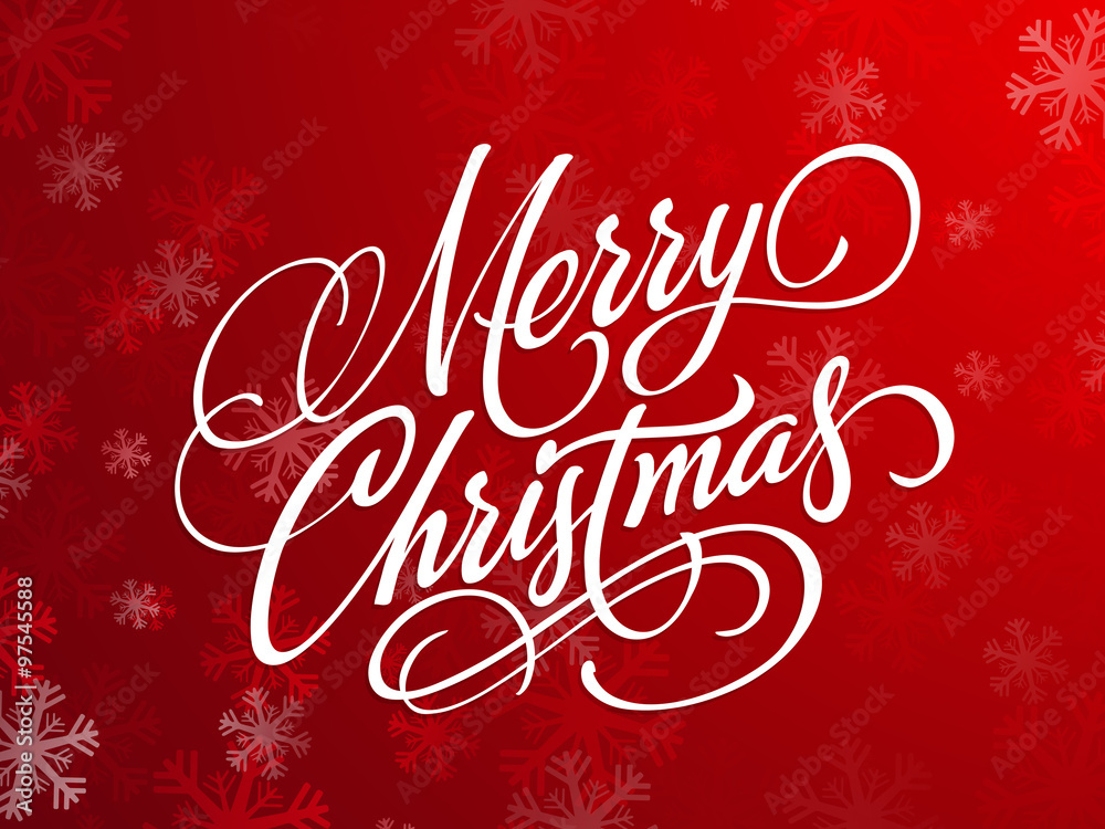 Red greeting card for Merry Christmas. Red greeting card for Merry Christmas.