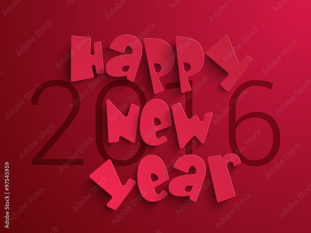 Greeting card for New Year 2016 celebration. Greeting card for New Year 2016 celebration.