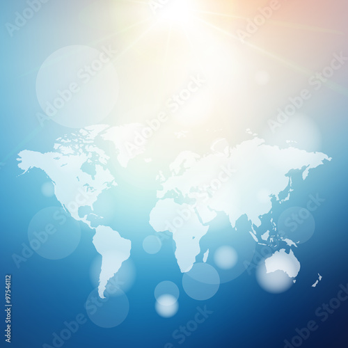 world map ,abstract bright blur background for web design,colorful