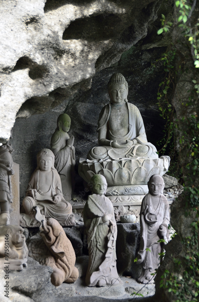 Naklejka premium 日本寺：奥の院無漏窟 