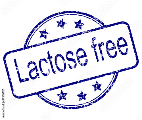 Lactose free rubber stamp