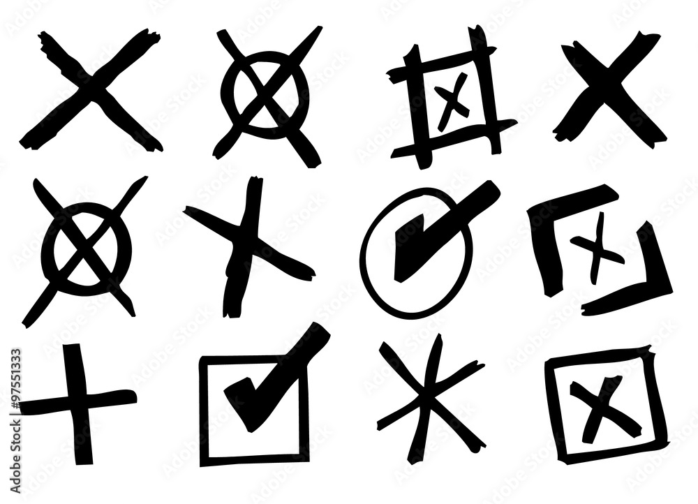 Stimmzettel Ausfüllen, Ankreuzen, Tippzettel, Gewinn, Kreuzchen machen Stimmzettel Ausfüllen, Ankreuzen, Tippzettel, Gewinn, Kreuzchen machen