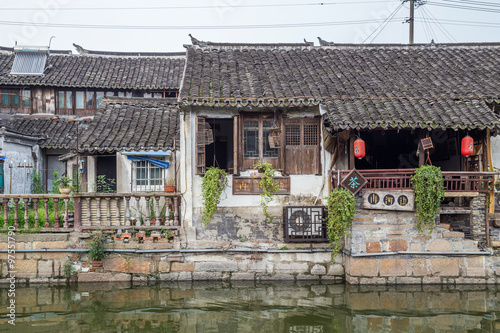 Canvas Print Bridges, canals of Fengjing Zhujiajiao ancient water  town