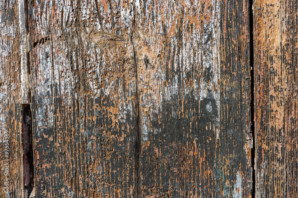 Obraz premium Old wooden planks surface background