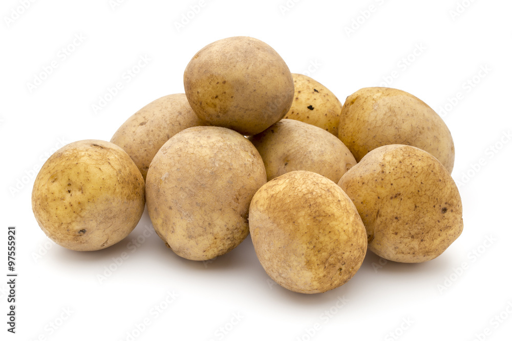 Potato isolated on white background close up. Potato isolated on white background close up.