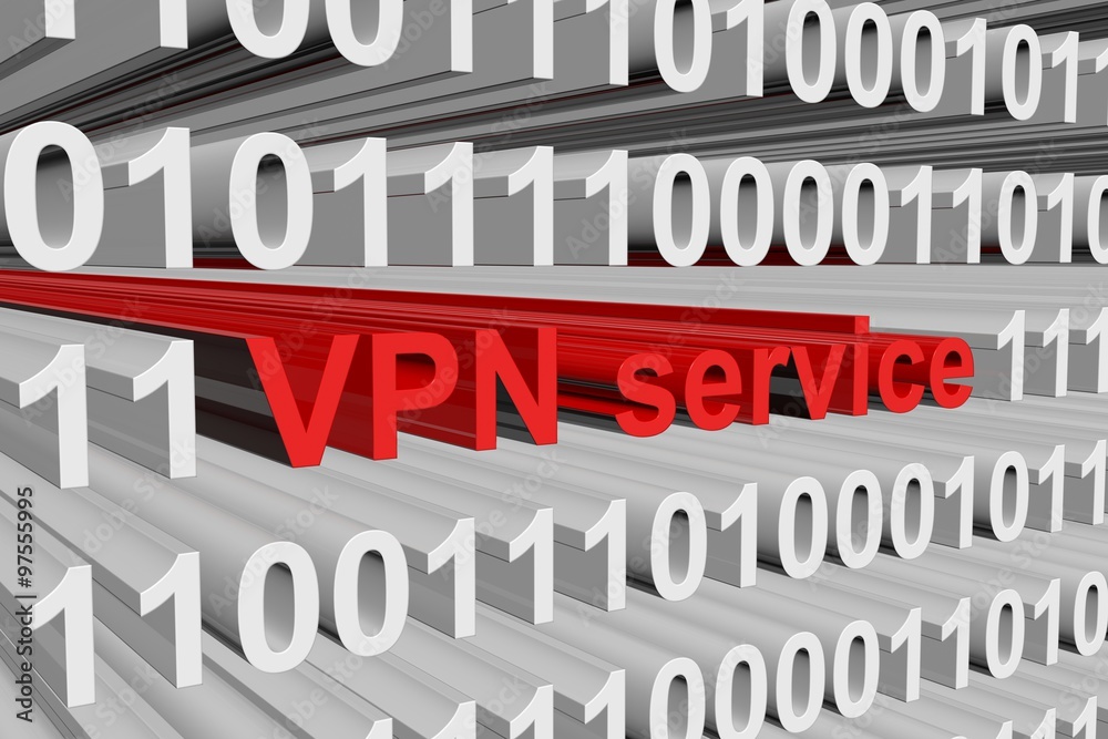 vpn service is presented in the form of binary code