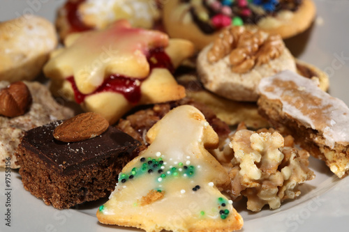 Christmas Cookies on Plate 