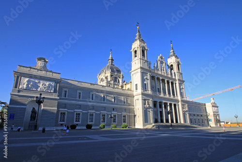 MADRID, SPAIN - AUGUST 23, 2012: Cathedral of the Almudena in Madrid, Spain