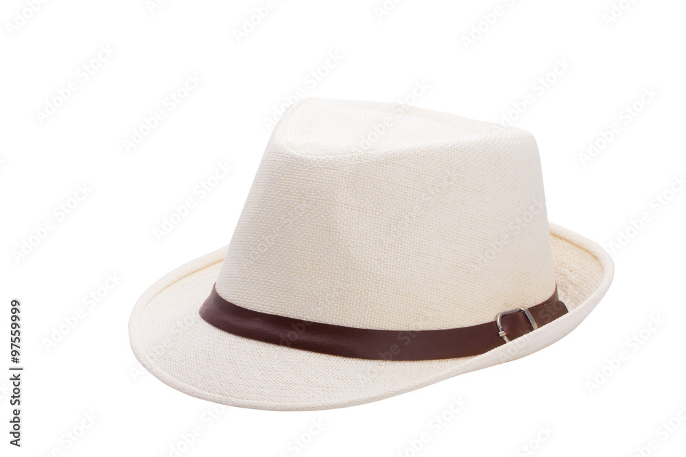 Straw hat isolated on white background Straw hat isolated on white background