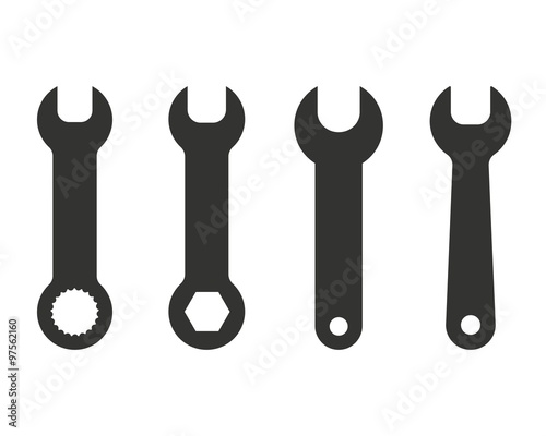 Wrench  icons set.