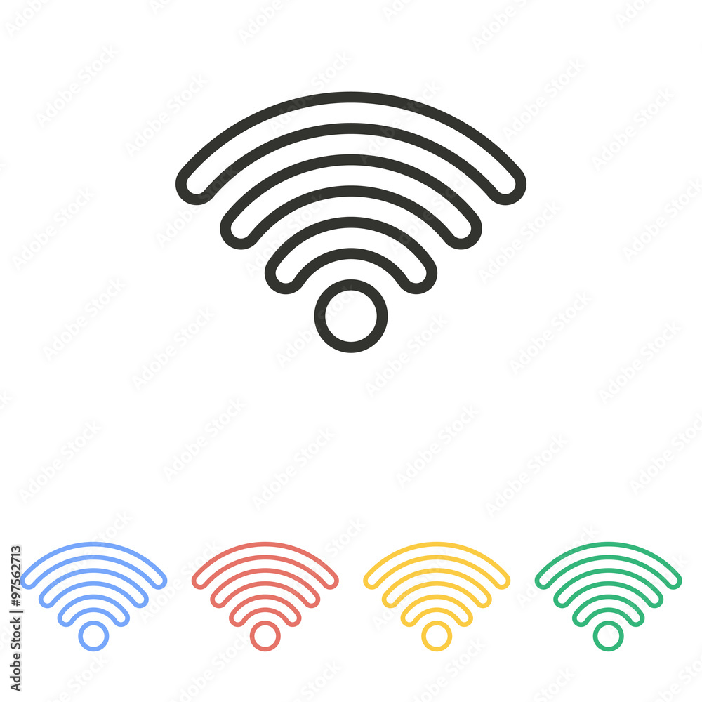 Wi-Fi icon. Wi-Fi icon.