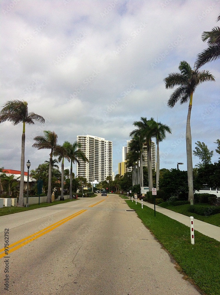 Obraz premium West Palm Beach road