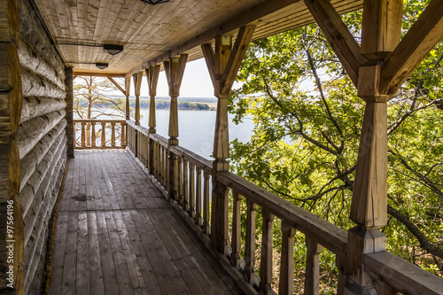 River view from the terrace of the house