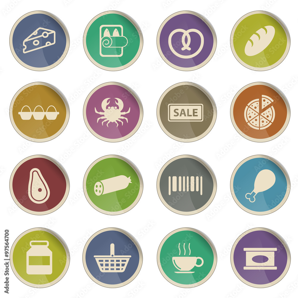 Grocery simply icons Grocery simply icons