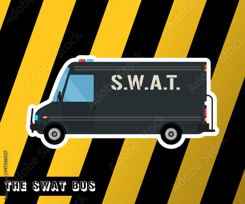 Swat police bus