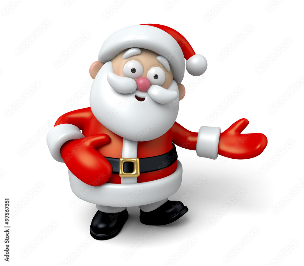 The Santa Claus makes a personalized gesture The Santa Claus makes a personalized gesture