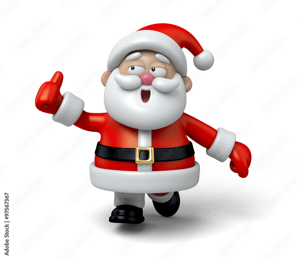 The Santa Claus makes a personalized gesture The Santa Claus makes a personalized gesture