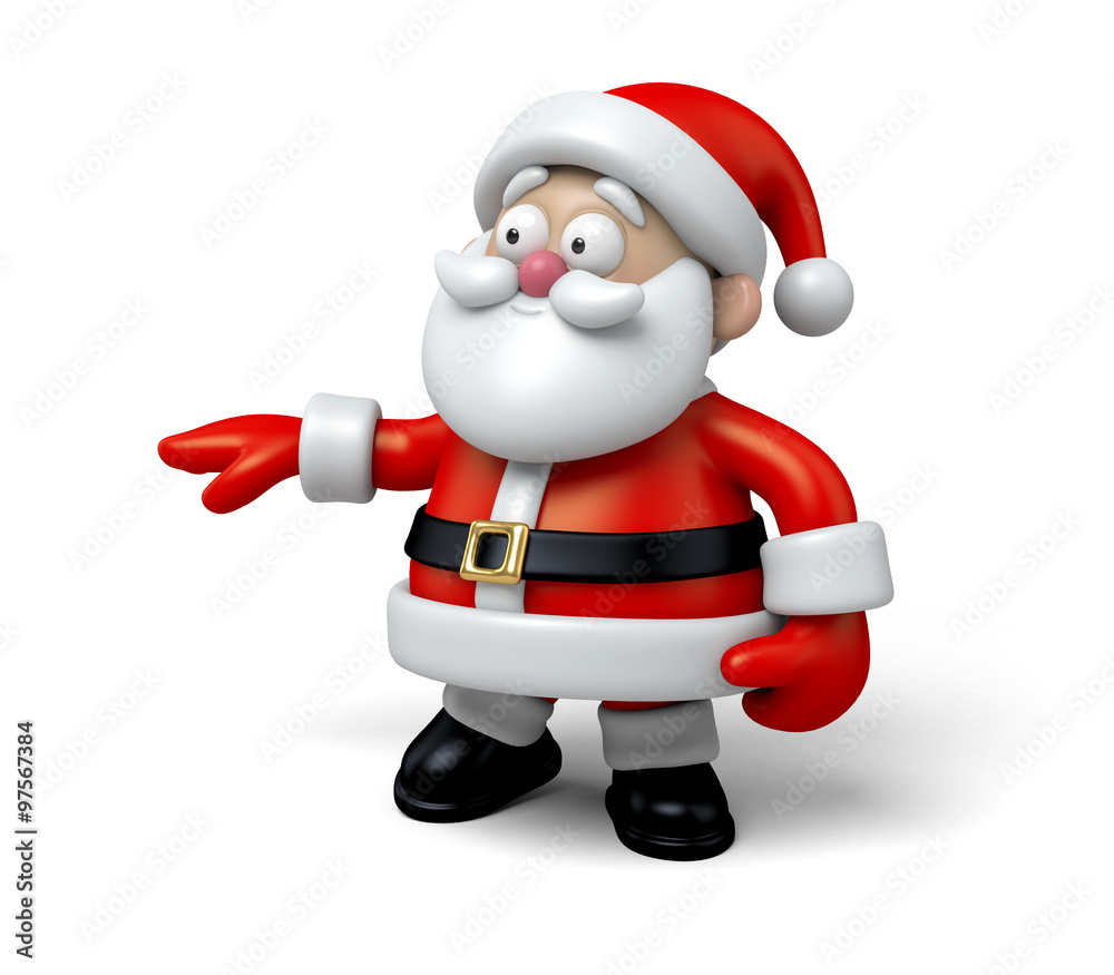 The Santa Claus makes a personalized gesture The Santa Claus makes a personalized gesture