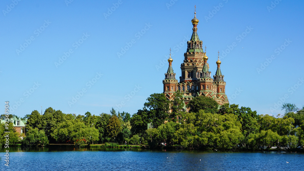 Cathedral of Saints Peter and Paul in Petergof Russia Saint Petersburg