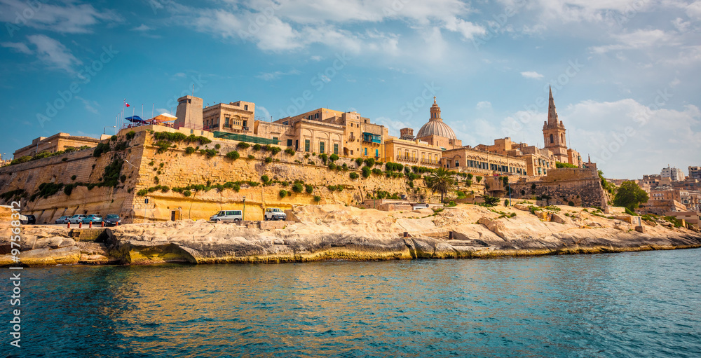 view on Valletta from the sea