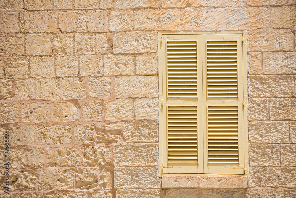 traditional window in Mdina