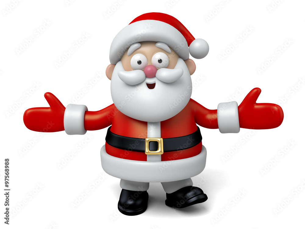 The Santa Claus makes a personalized gesture The Santa Claus makes a personalized gesture