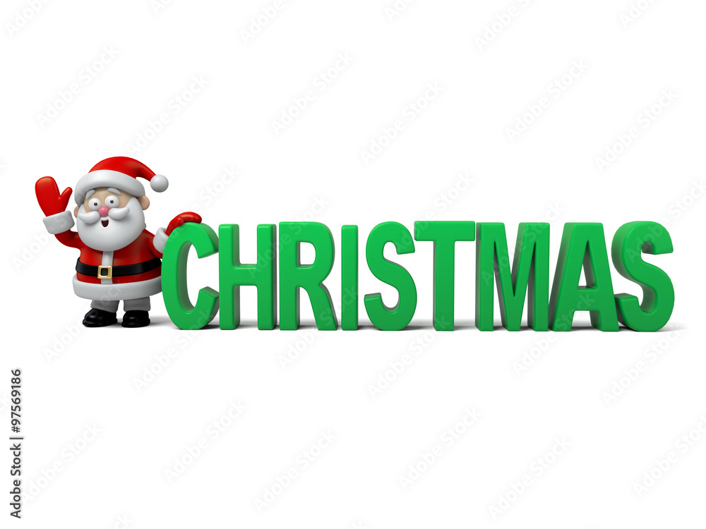 The Santa Claus makes a personalized gesture The Santa Claus makes a personalized gesture