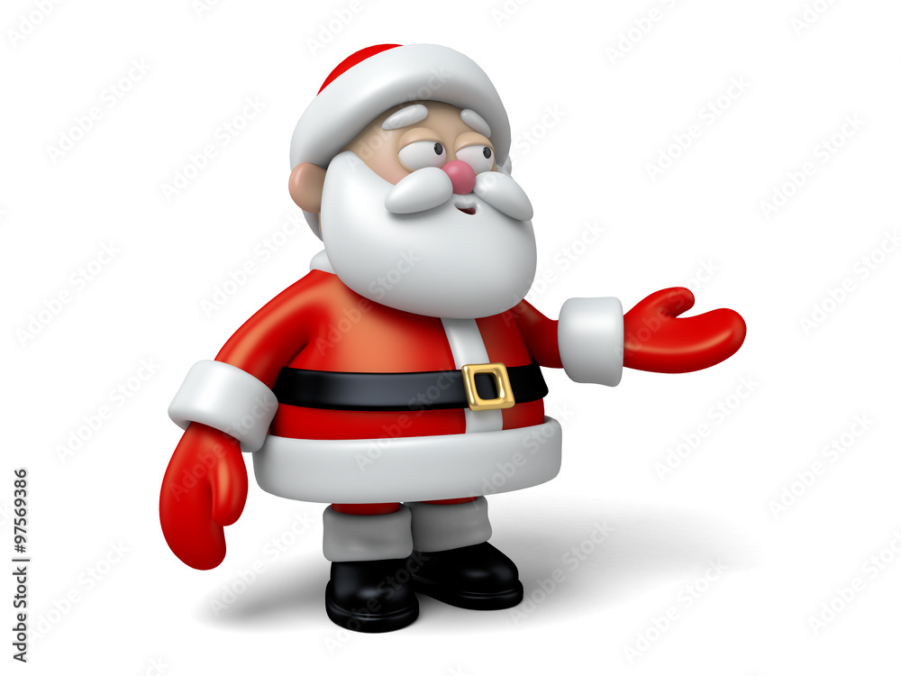 The Santa Claus makes a personalized gesture The Santa Claus makes a personalized gesture