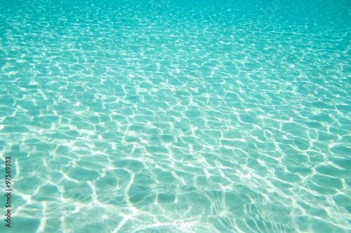 Beautiful clear underwater surface