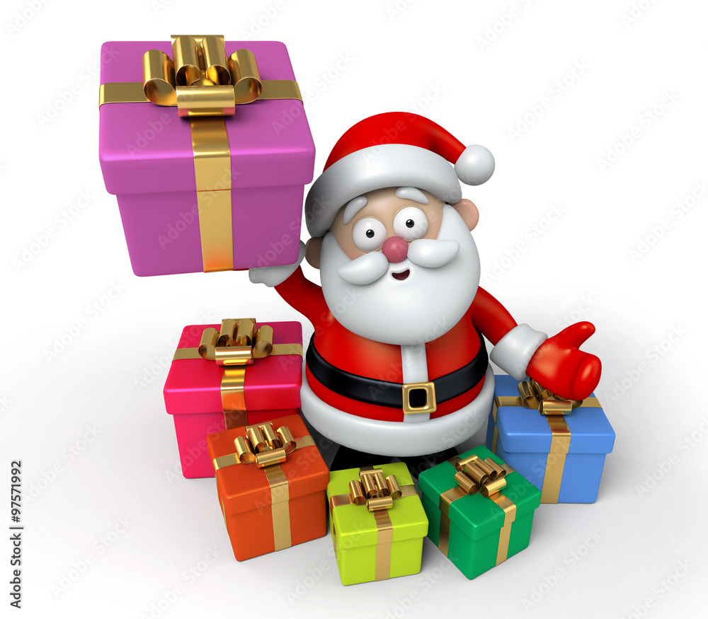 The Santa Claus and a lot of gifts The Santa Claus and a lot of gifts