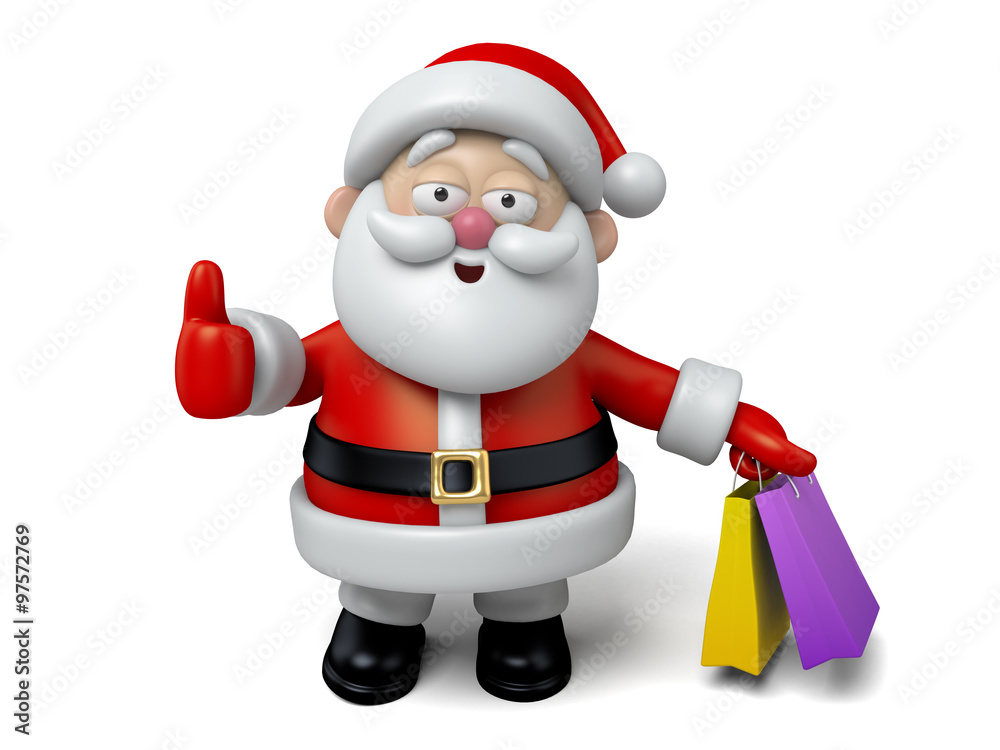 The Santa Claus makes a personalized gesture The Santa Claus makes a personalized gesture