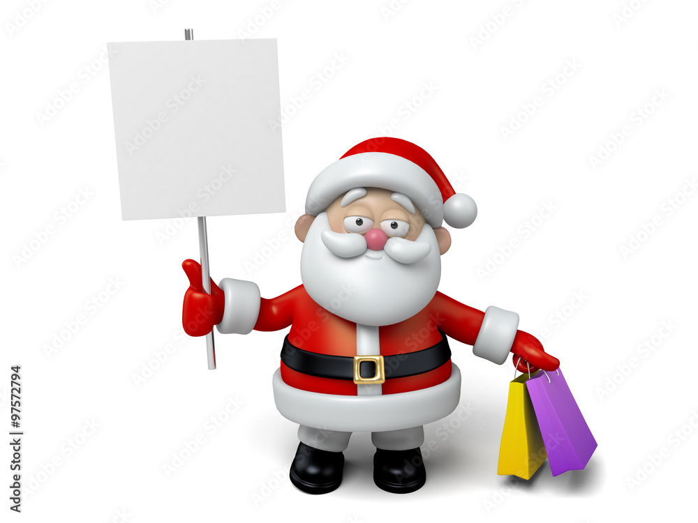 The Santa Claus makes a personalized gesture The Santa Claus makes a personalized gesture