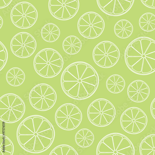 vector seamless citrus fruit  pattern
