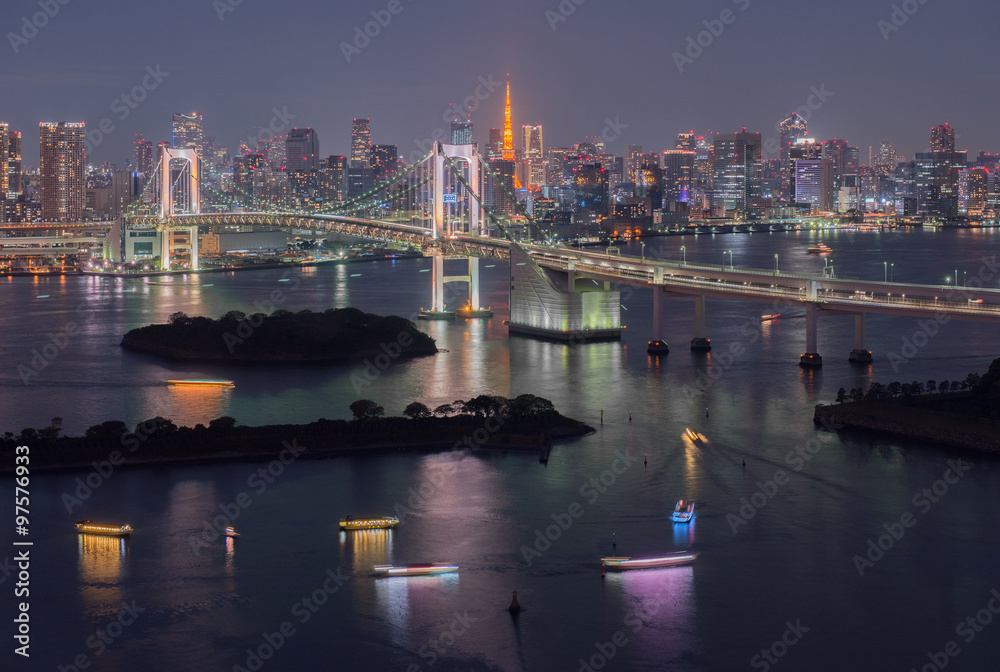 Tokyo Bay at Rainbow Bridge