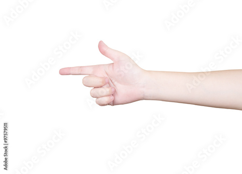 Woman hand sign 4