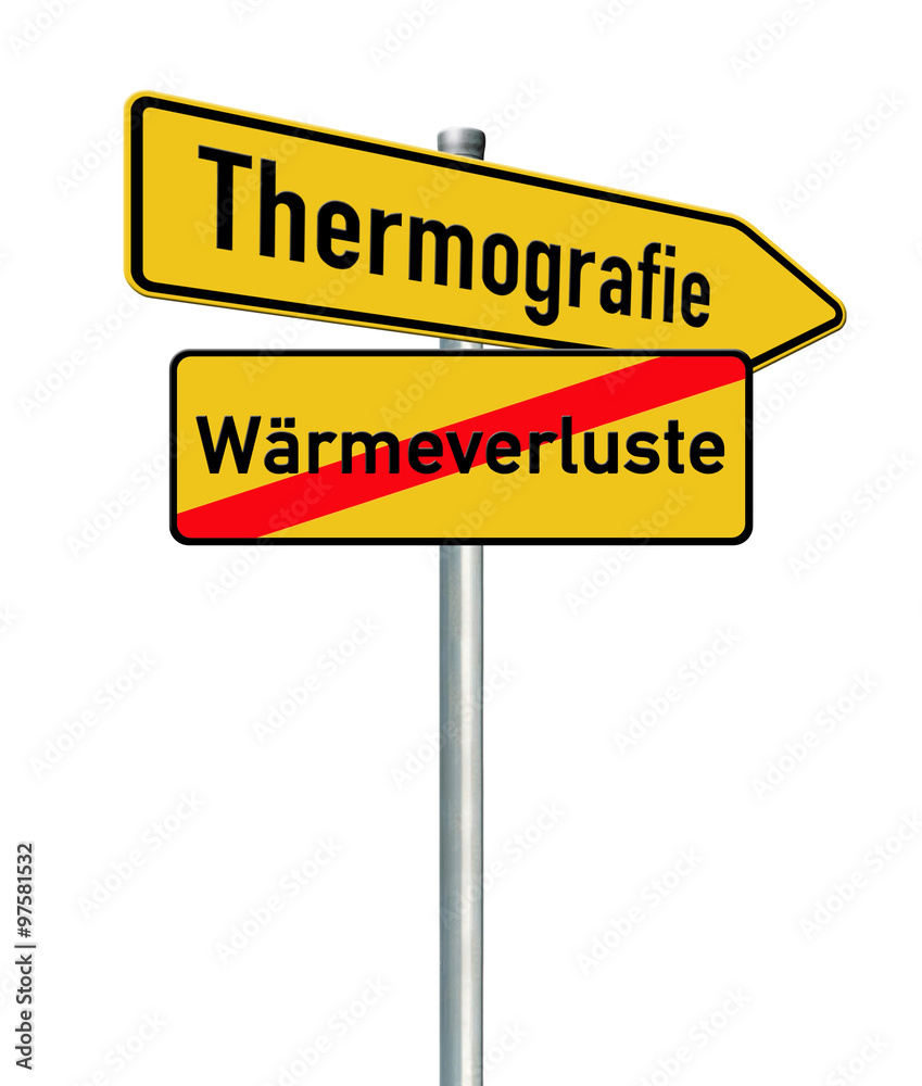 Thermografie 8 / Schild Thermografie 8 / Schild