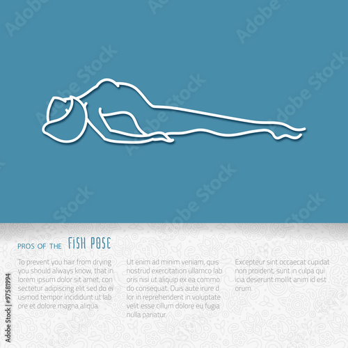 Flat yoga booklet design