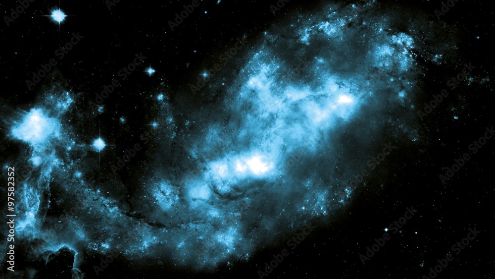 Obraz premium Galaxy Fog Blue