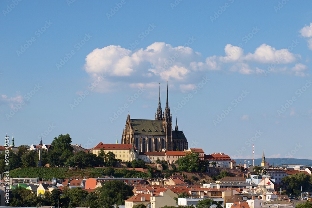 View of the Church Petrov in Brno