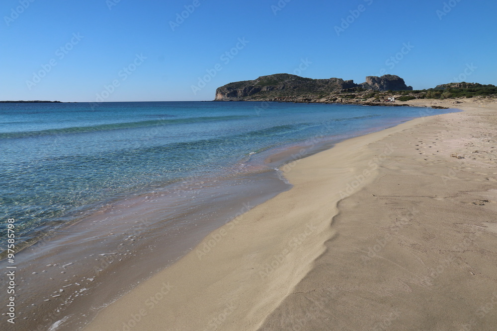 Falassarna Beach auf der griechischen Insel Kreta