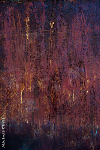 old door metal rust background, colourful