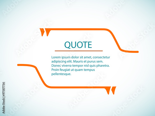Quote text bubble. Quote template vector. Cloud quotes. Your slo
